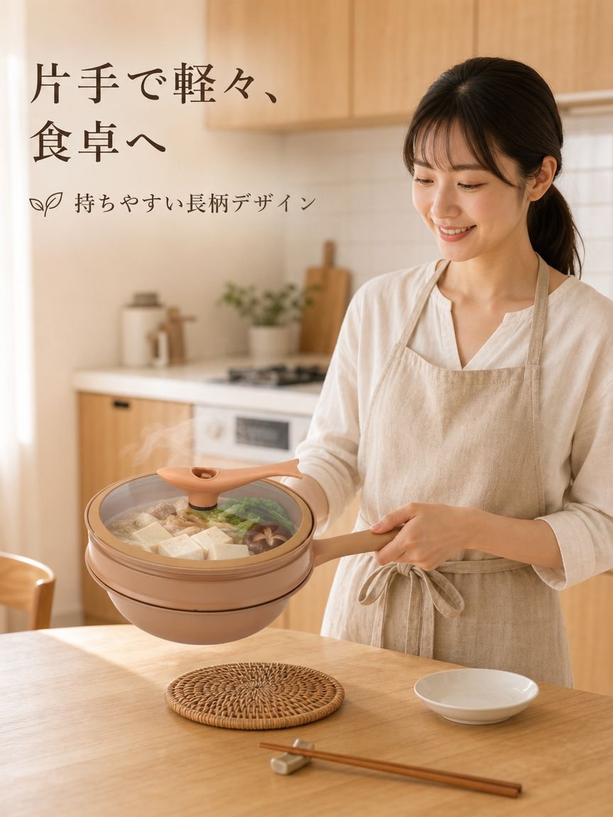 陶土無塗装多機能ヘルシー鍋