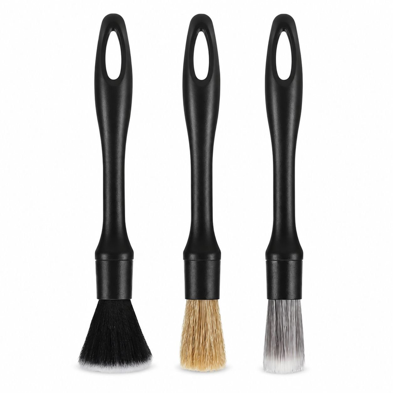 Car Cleaning Tool Set, Soft Bristle Detailing Brush 3pcs