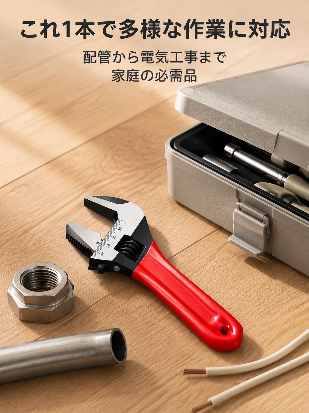 様々な現場で活躍する超大型開口レンチ