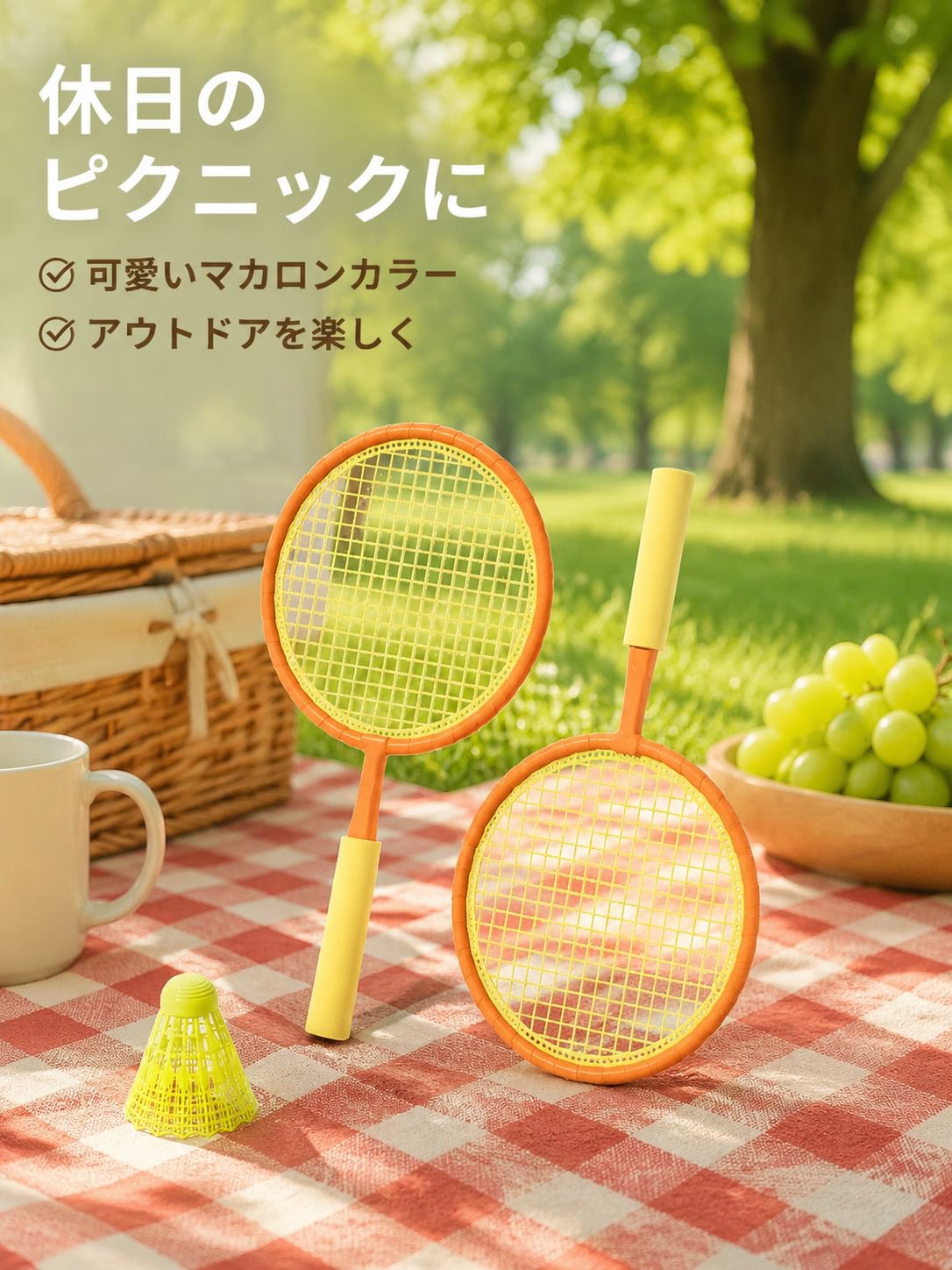 旅行用軽便バドミントンラケット