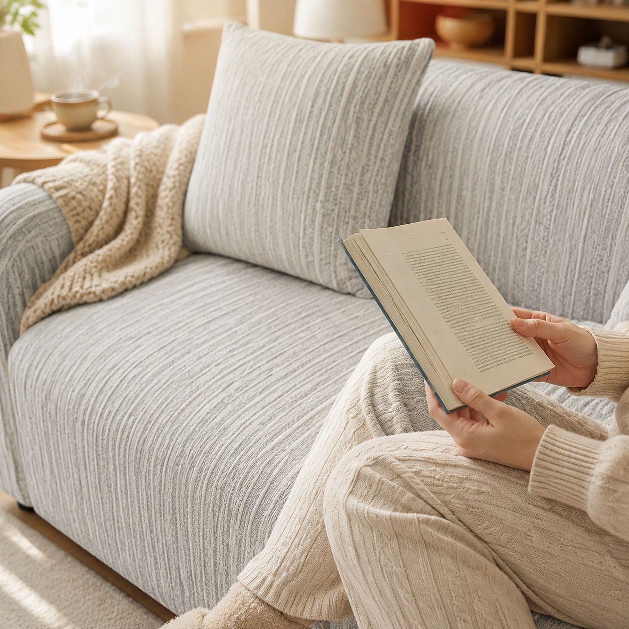 Housse de canapé élastique anti-griffures de chat, intégrale, universelle