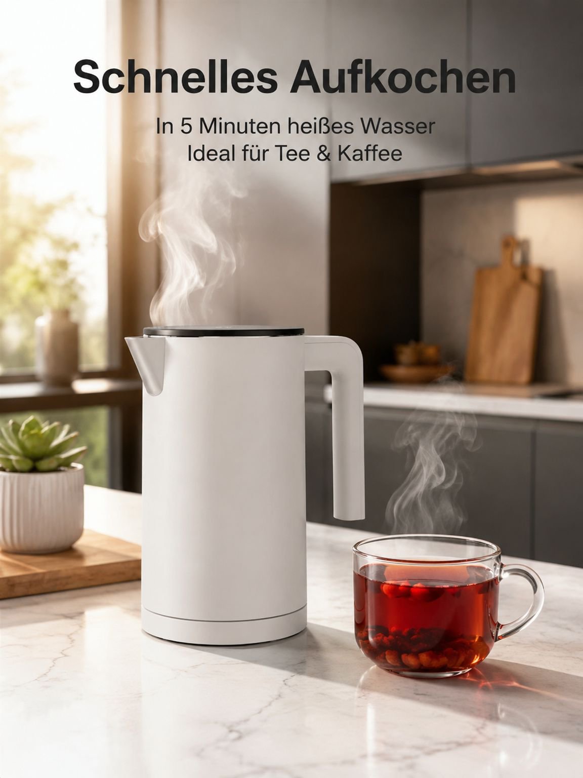SAST Tragbarer Wasserkocher, Mini-Wasserkocher für Studentenwohnheime, Reisen und Geschäftsreisen, E