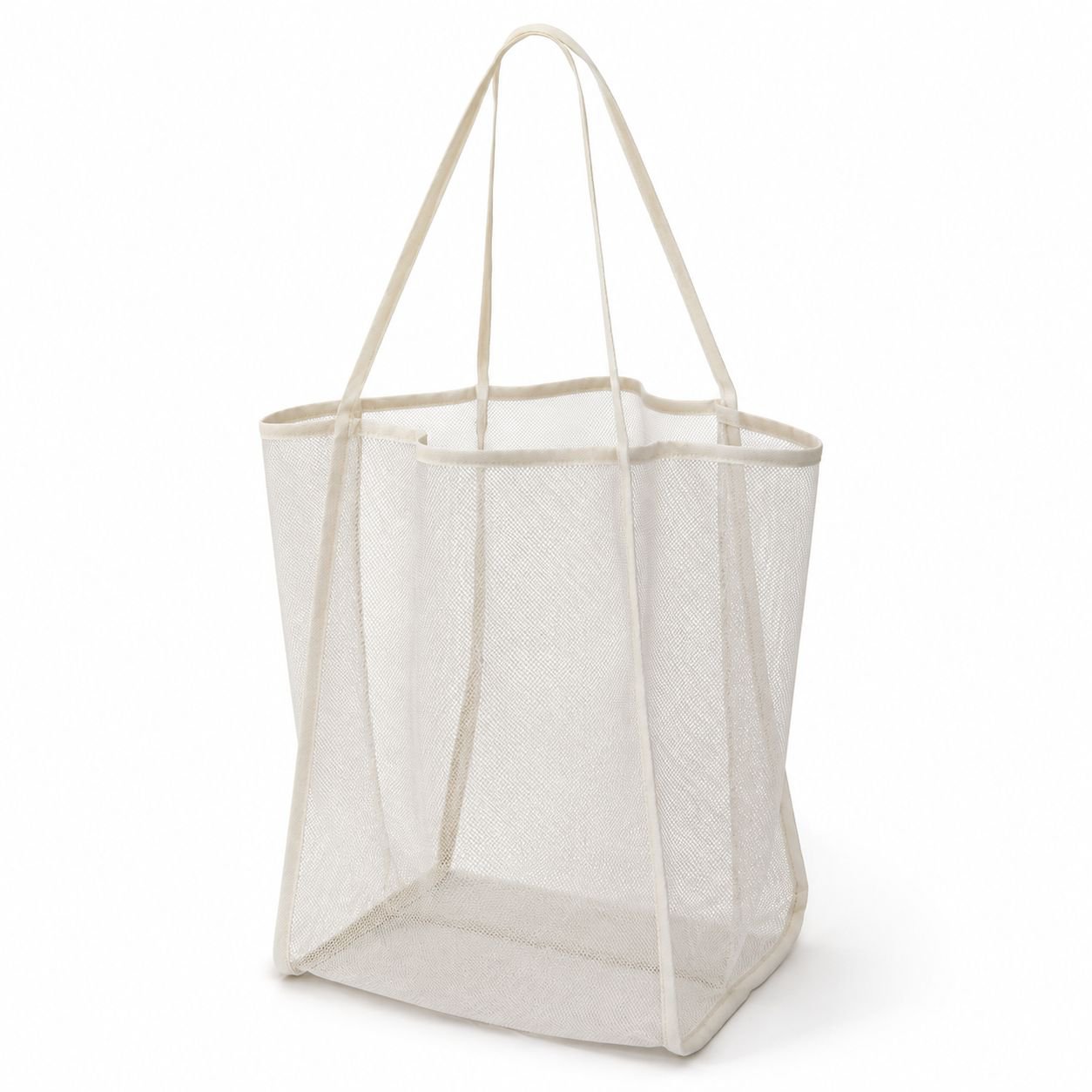 Bolso de playa de malla portátil de un solo hombro para juguetes, color sólido