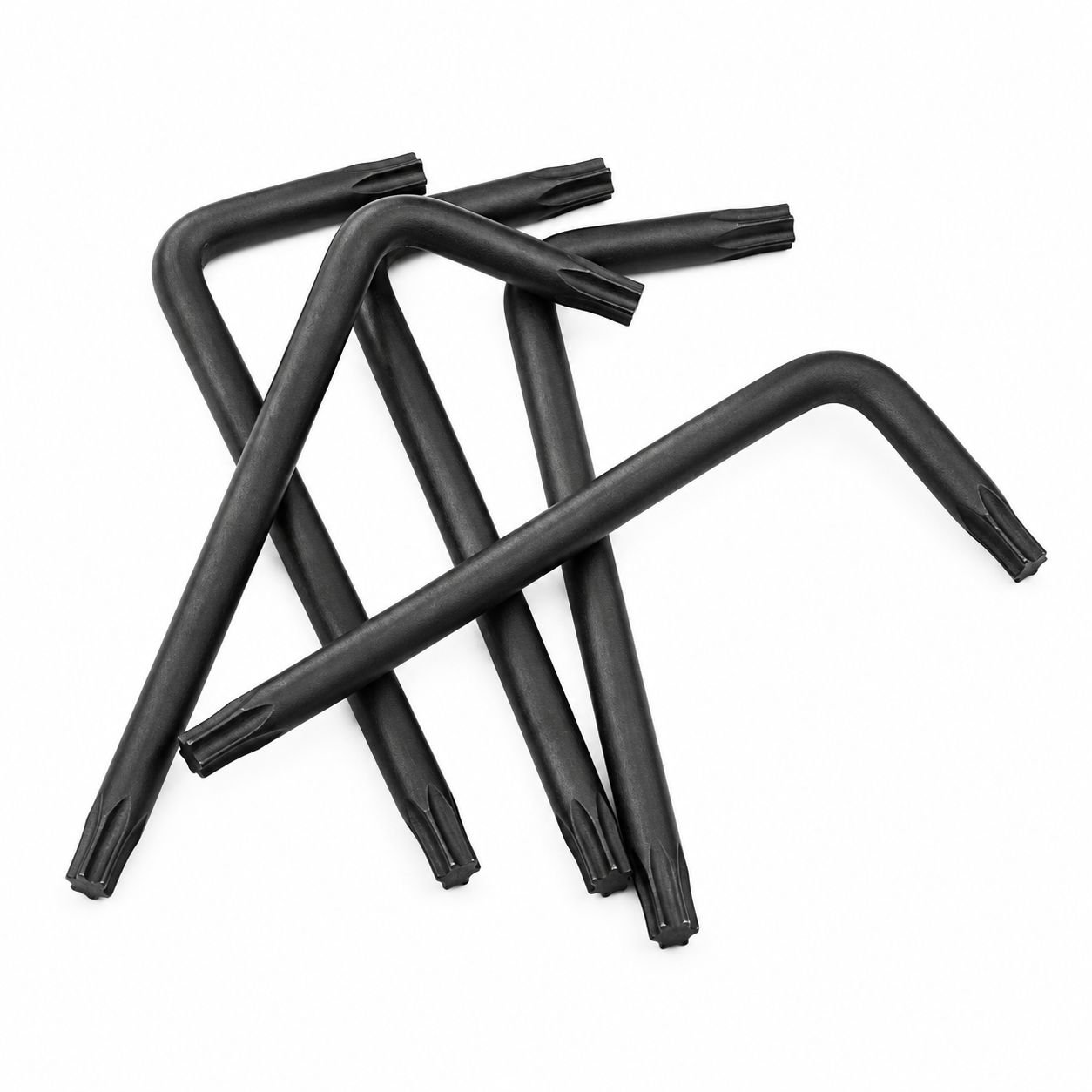 Multi-Size Torx Key Hex Short Arm Black Oxide Manual Wrench