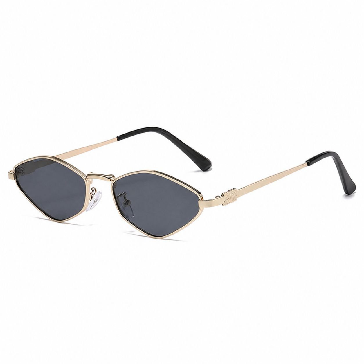 Metal Polygonal Ocean-themed Women's Small Square Sunglasses