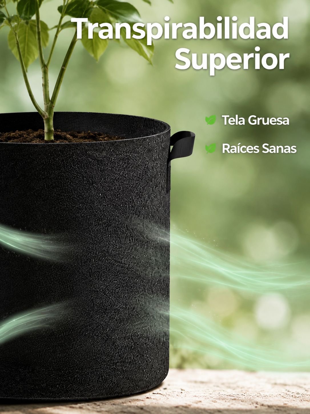 Bolsa de cultivo gruesa de tela no tejida para verduras y frutas