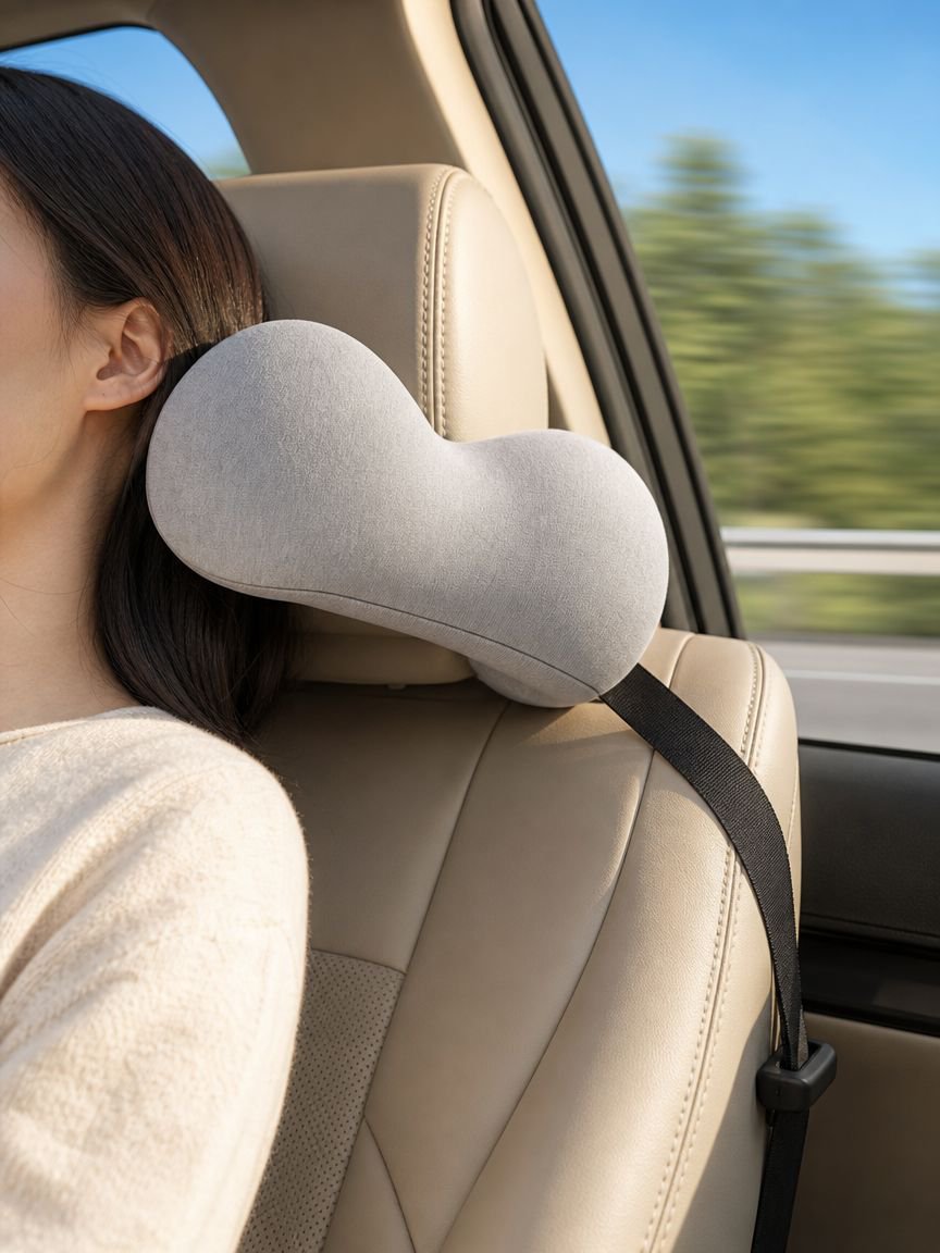 Accesorios de viaje para coche con soporte lumbar