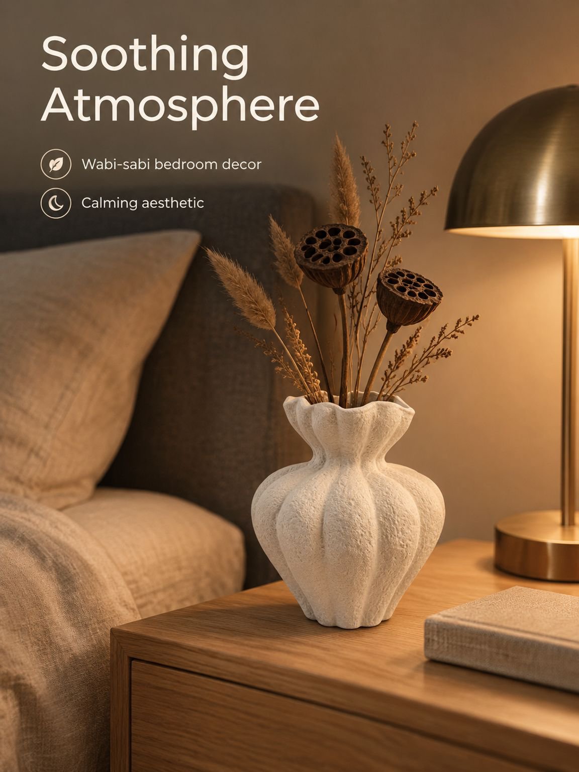 Top-down angle showing the mouth opening and artisanal craftsmanship of the white vase