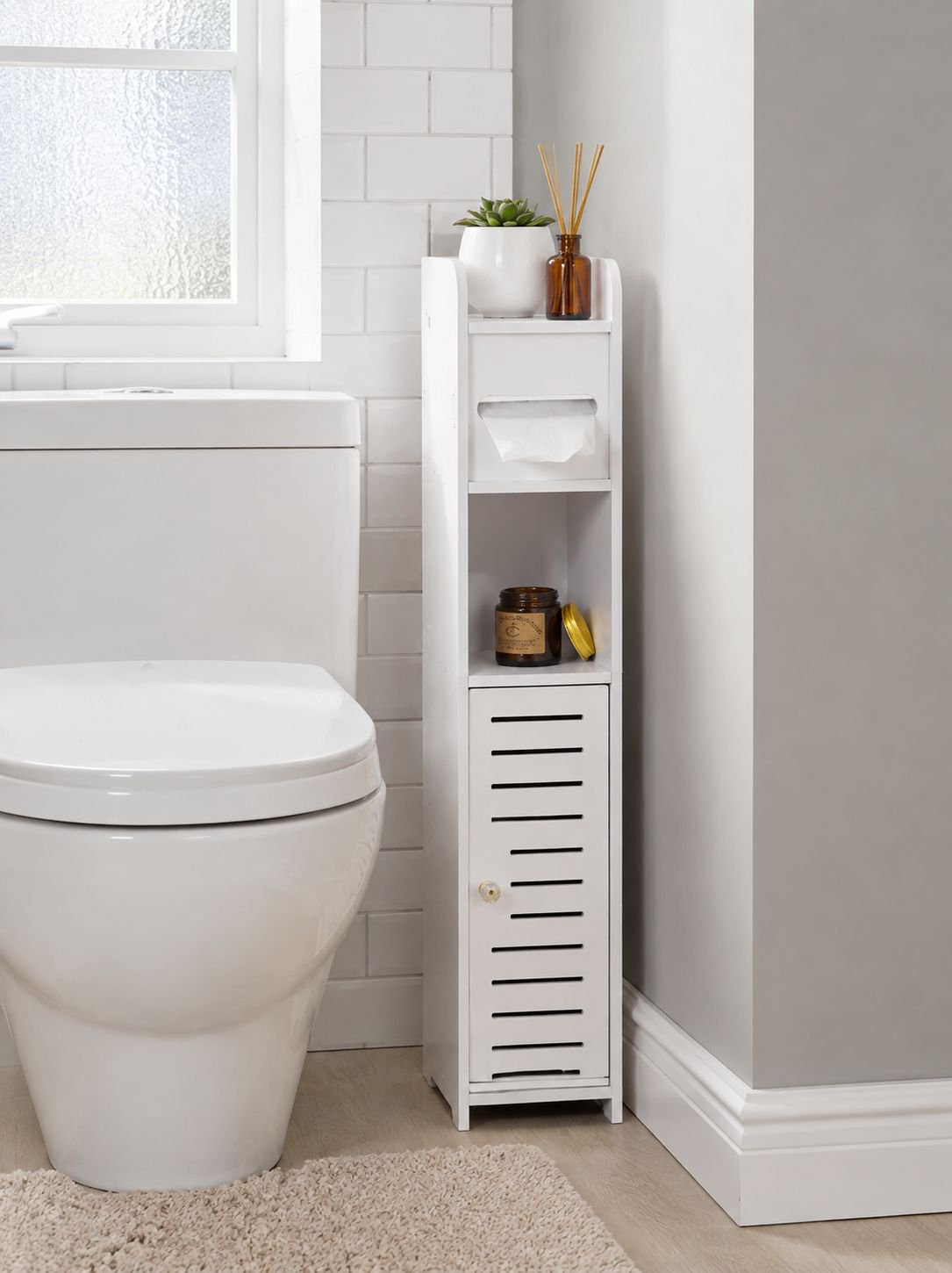 Estante multifuncional para baño y aseo