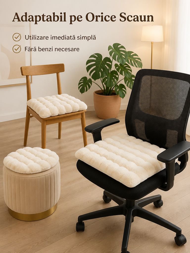 Pernă groasă și pufoasă pentru șezut