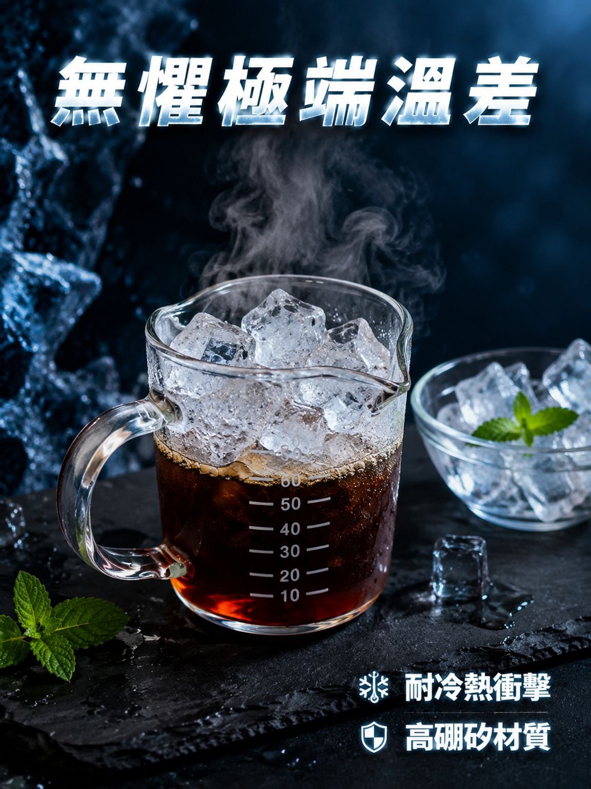 家用高硼硅玻璃雙口奶杯