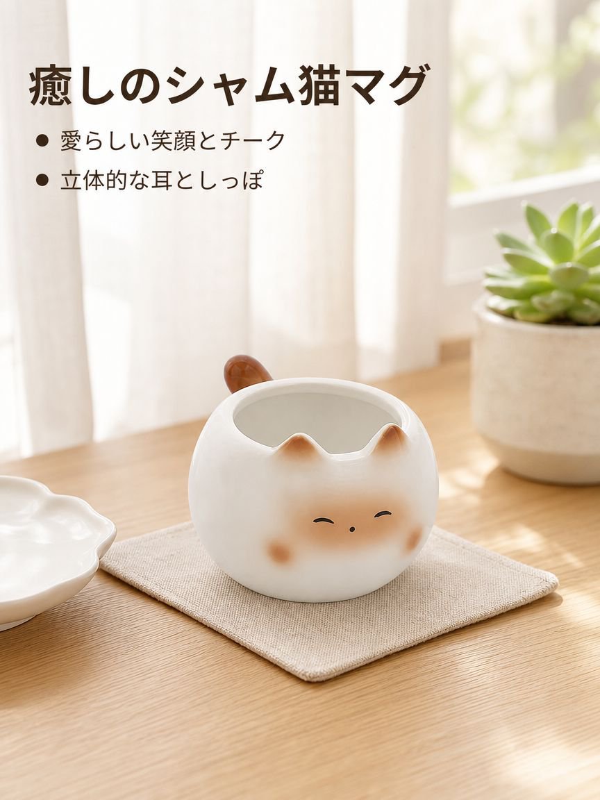シャム猫のコーヒーカップ