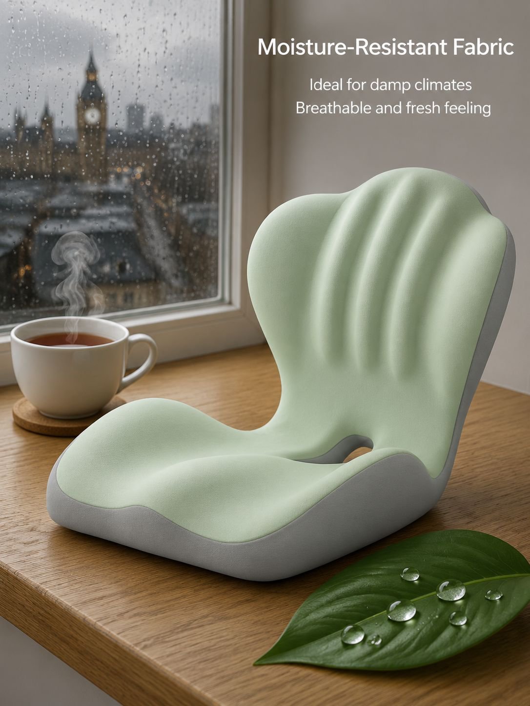 Durable and supportive memory foam backrest cushion