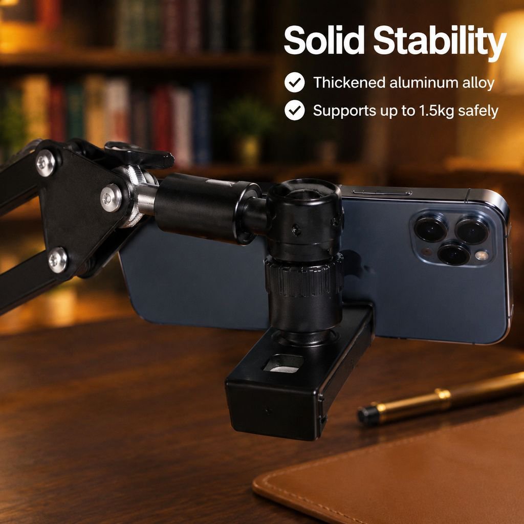 Mobile Phone Live Broadcast Accessories Bracket Universal Pan/Tilt Dual-Camera Rotating Clip Multi-F
