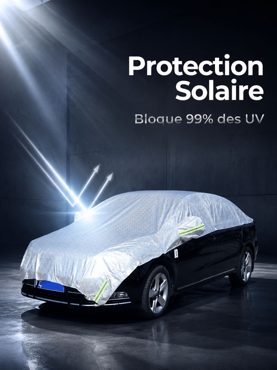 Housse de voiture, demi-couverture, isolation thermique, protection solaire, protection contre la pl