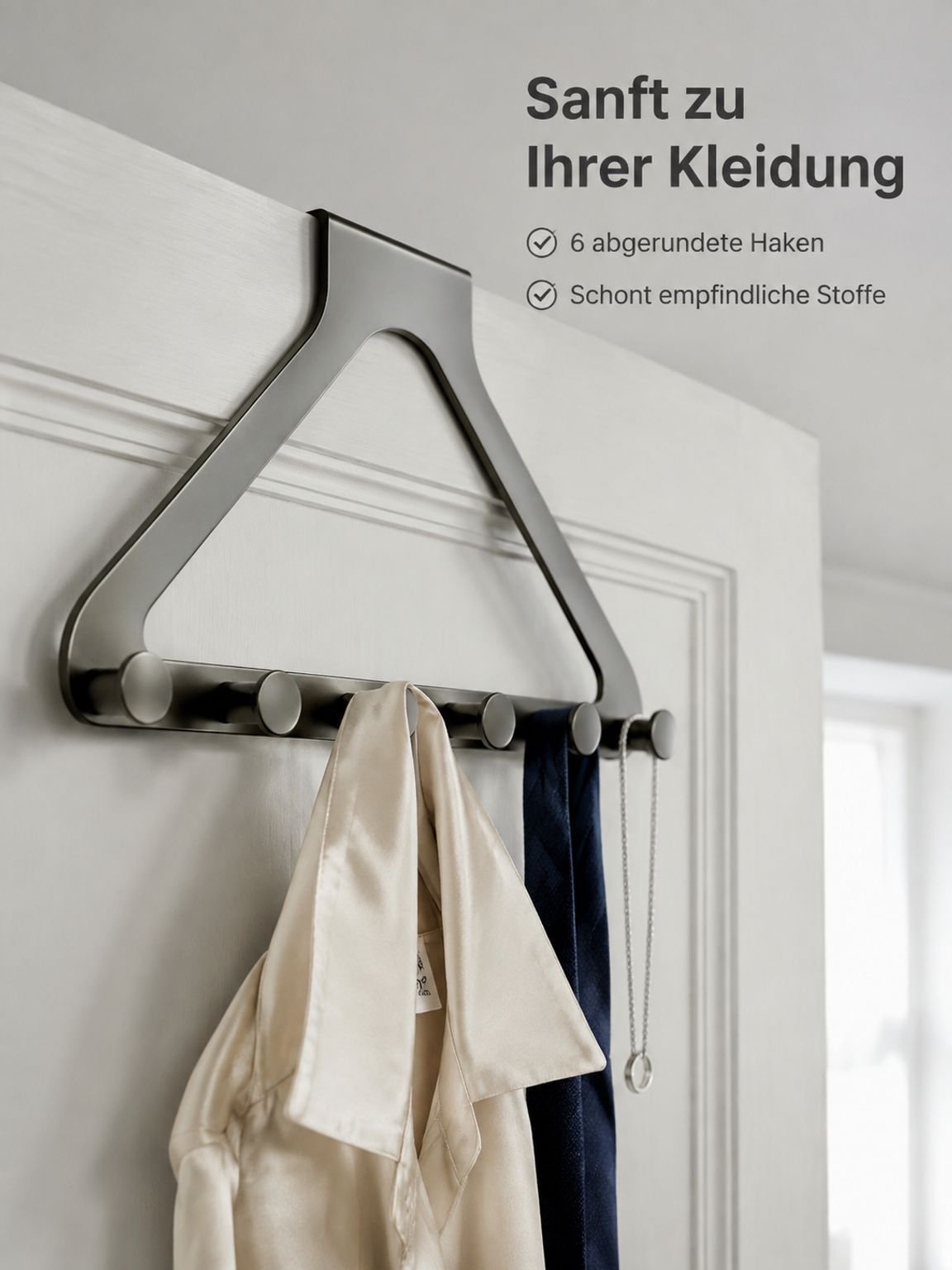 Garderobe Haken für das Schlafzimmer hinter der Tür