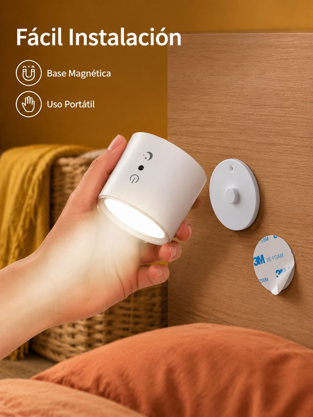 Lámpara de lectura de mesa con control remoto
