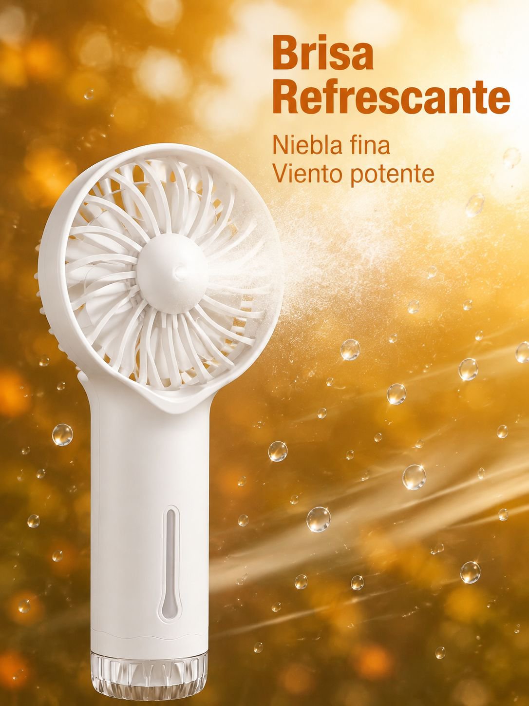 Ventilador de mano portátil mini, recargable, ideal para exteriores