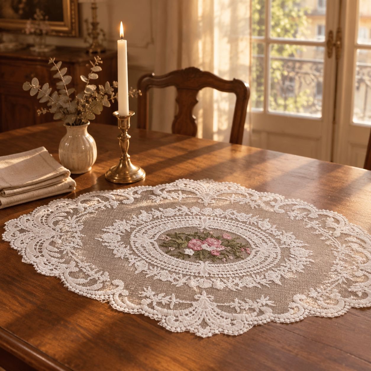 JMY - French Lace Tablecloth Placemat