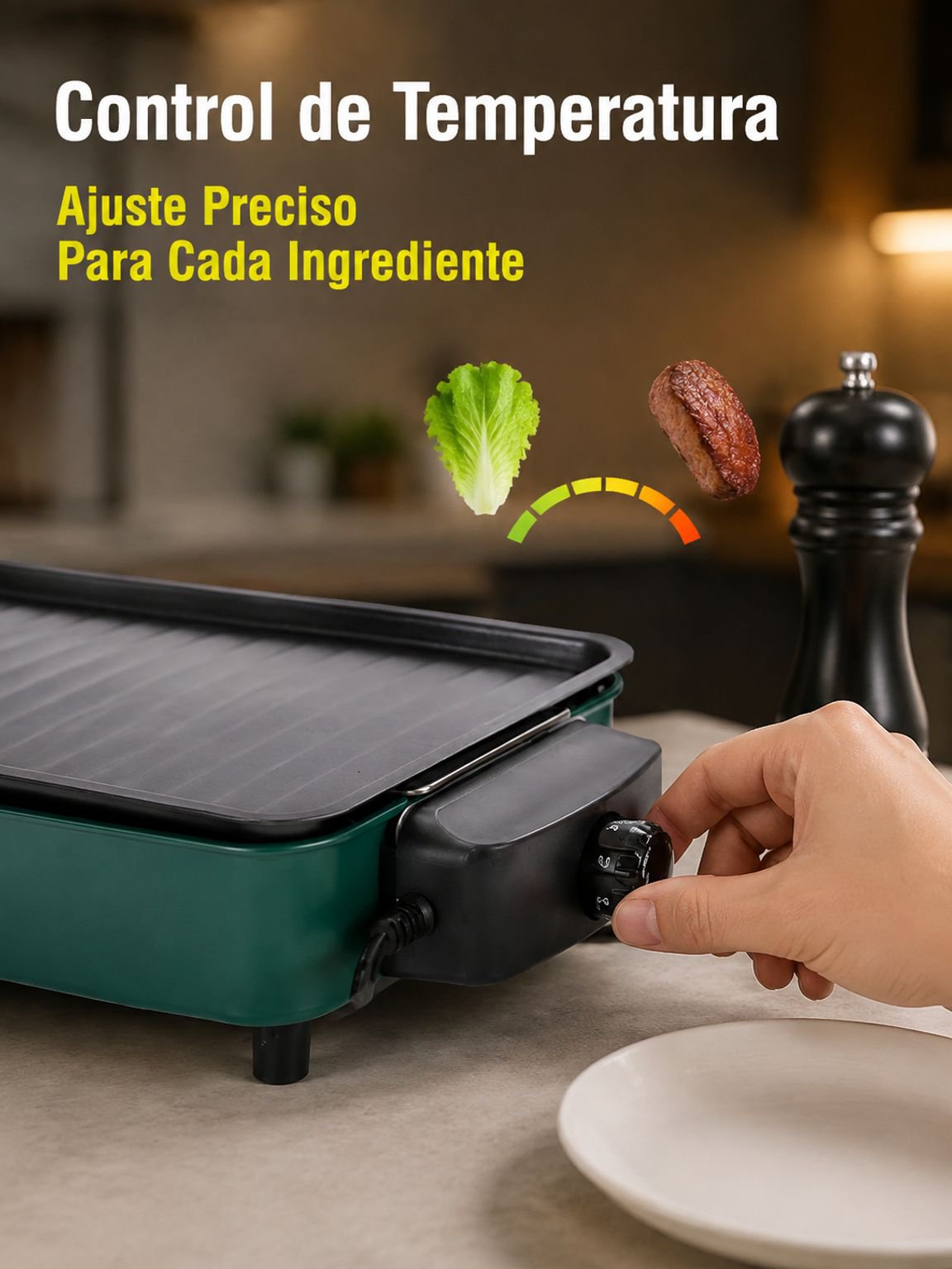 Multifunctional smokeless electric grill