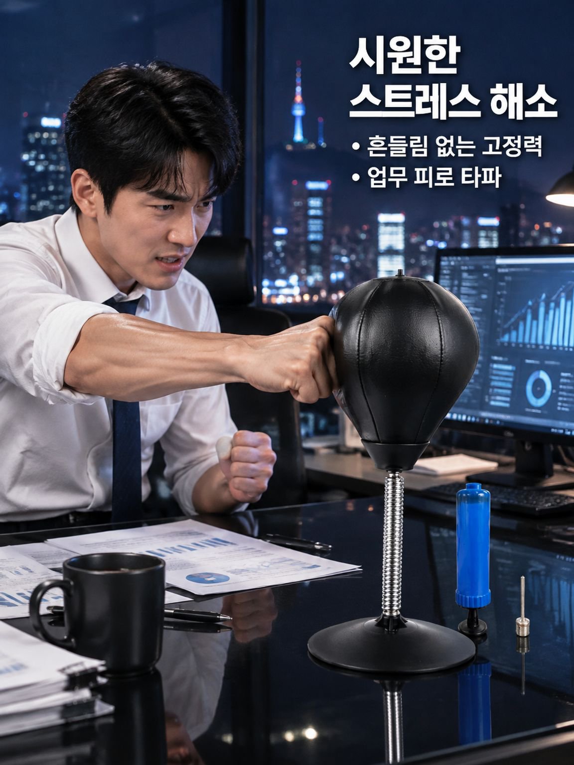 흡착컵 감압 복싱 훈련용 반응볼
