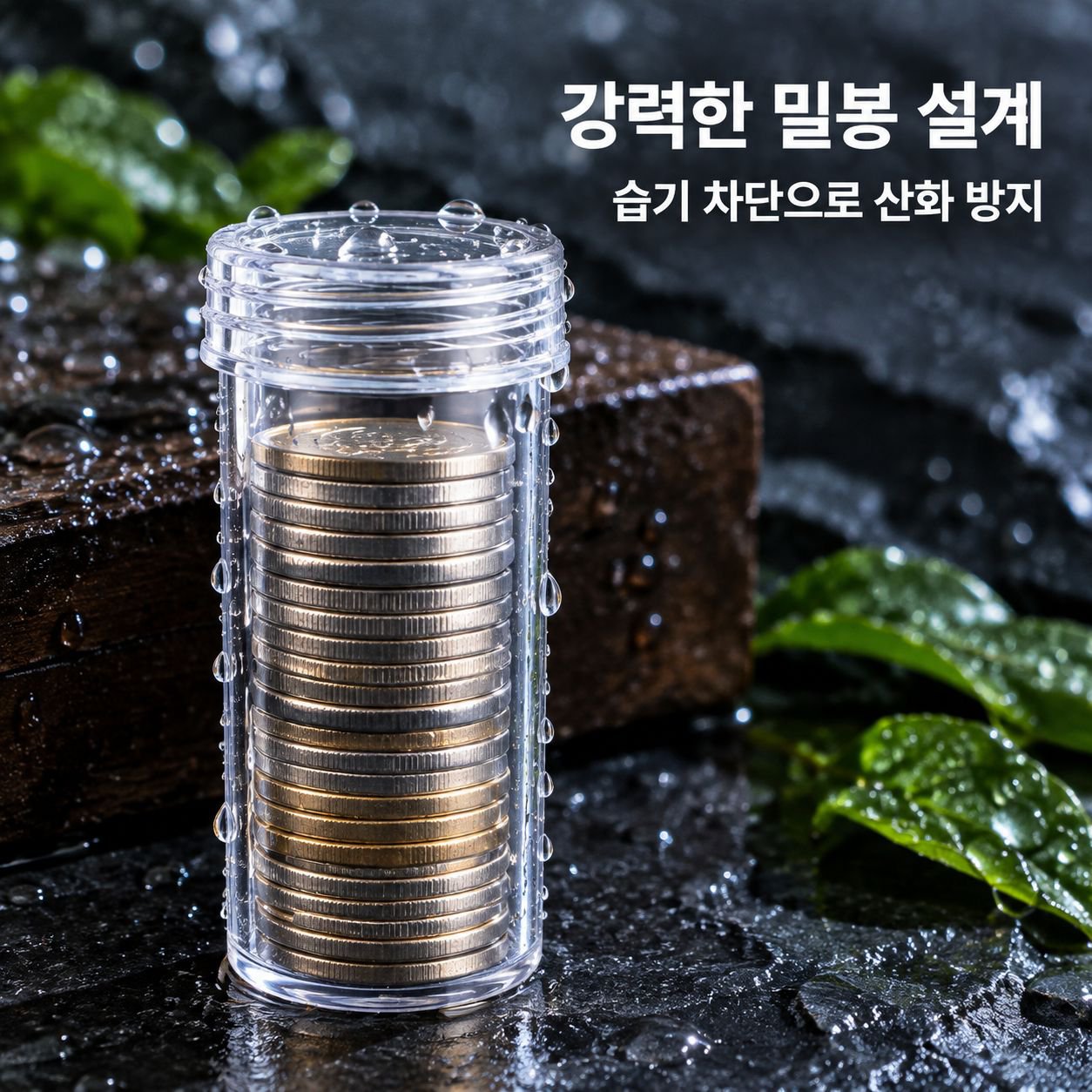 동전 분류 정리 수납함 다칸 동전 보관함