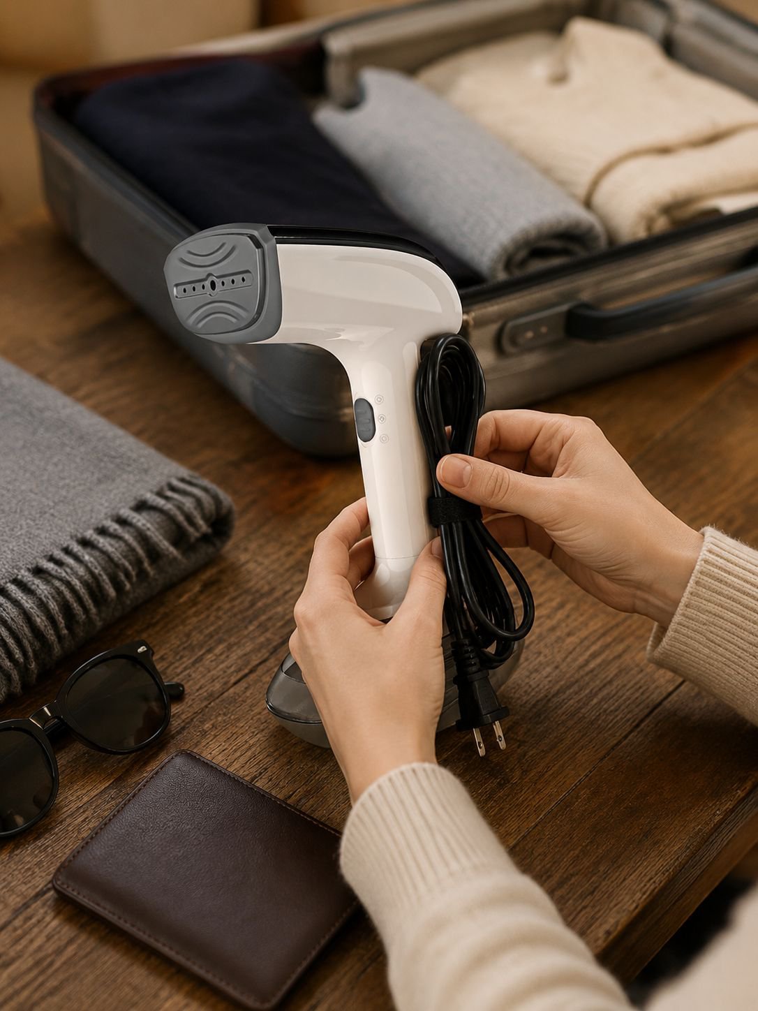 Set of steam iron accessories included in the package