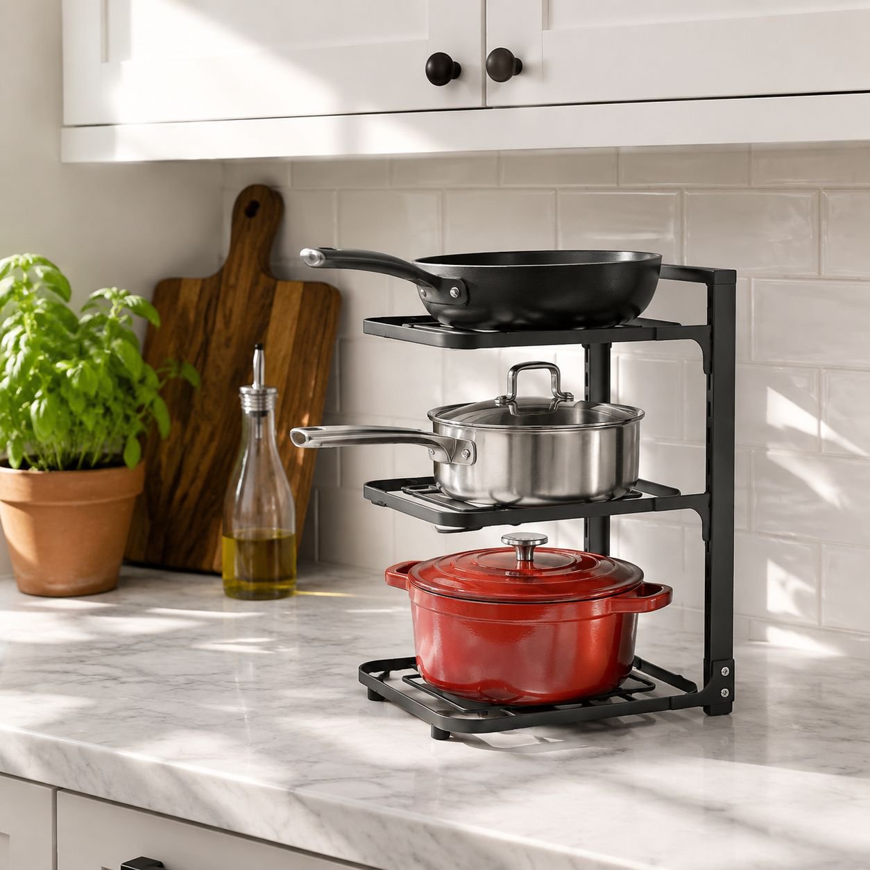 Kitchen Stainless Steel Shelf Storage Rack
