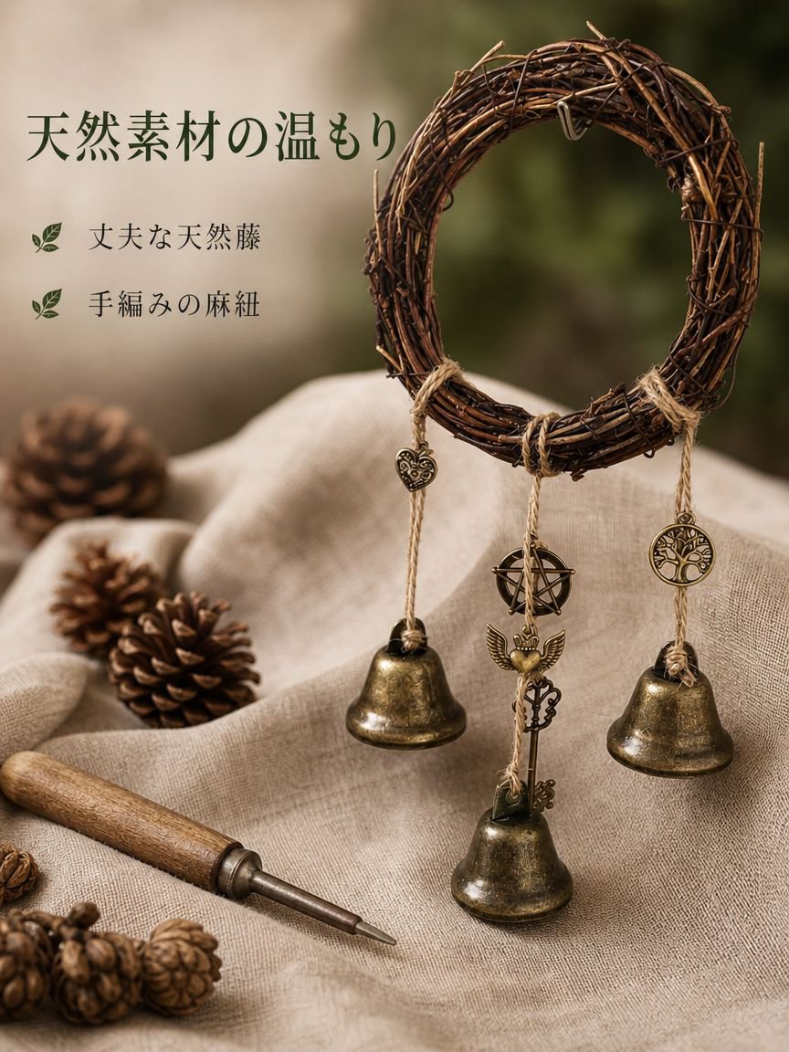 ドアノブ風鈴の祝福飾り