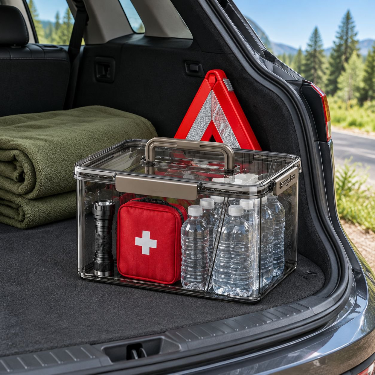 Multi-purpose storage bin for home essentials