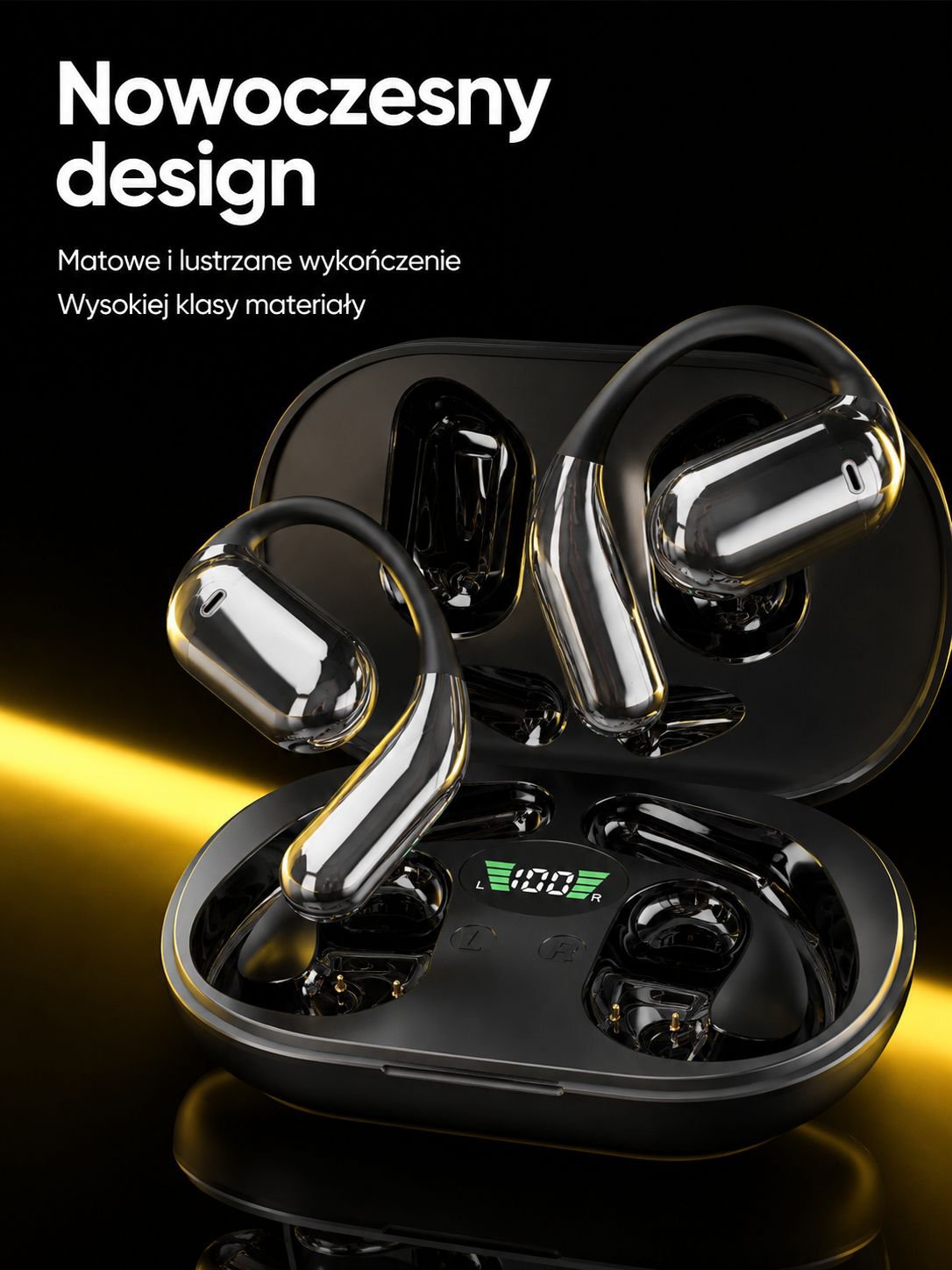 Wygodne słuchawki Bluetooth z funkcją tłumacza
