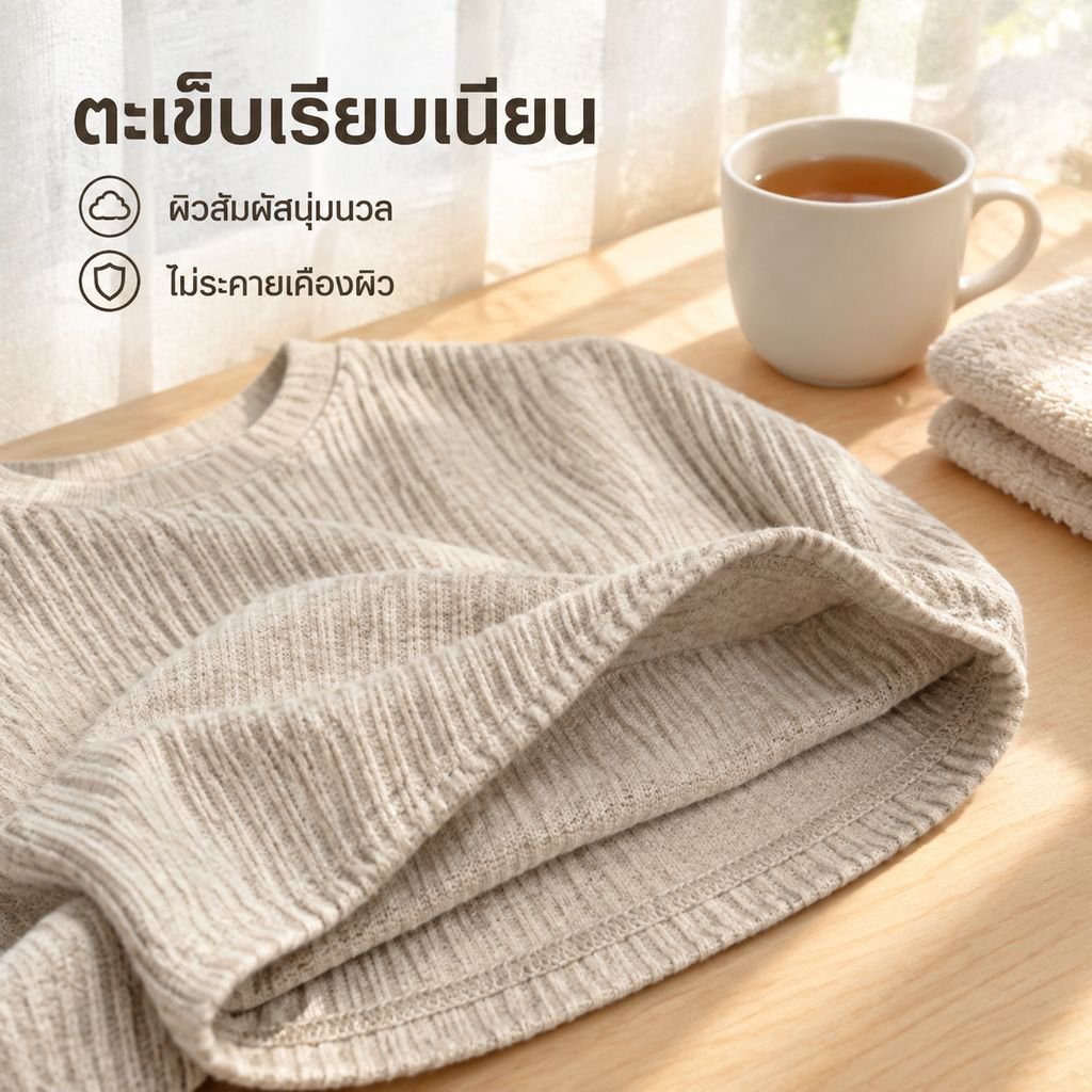เสื้อแขนยาวถักคอกลมผู้ชายสำหรับฤดูใบไม้ร่วง
