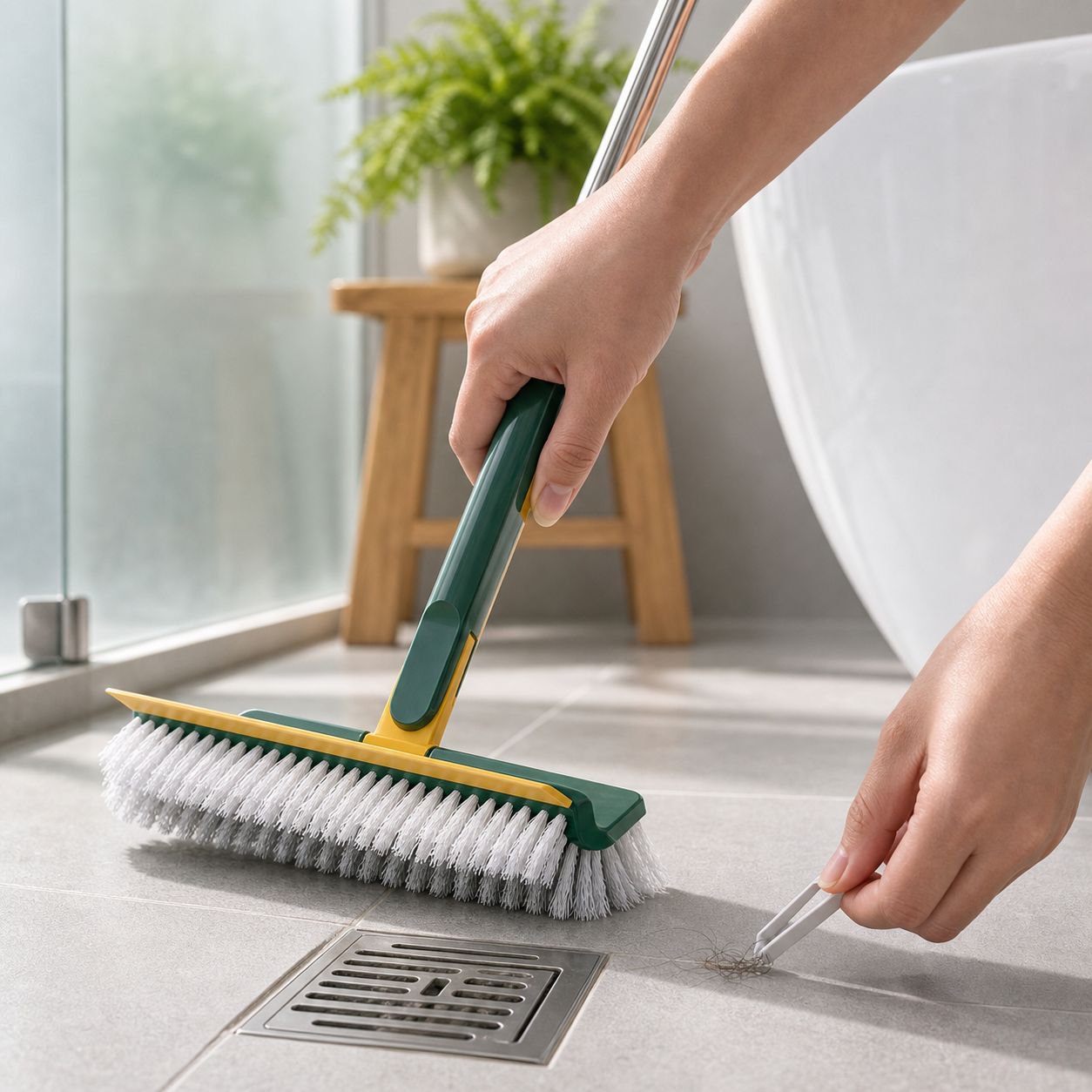 Multi-purpose Long-handled Corner and Gap Brush