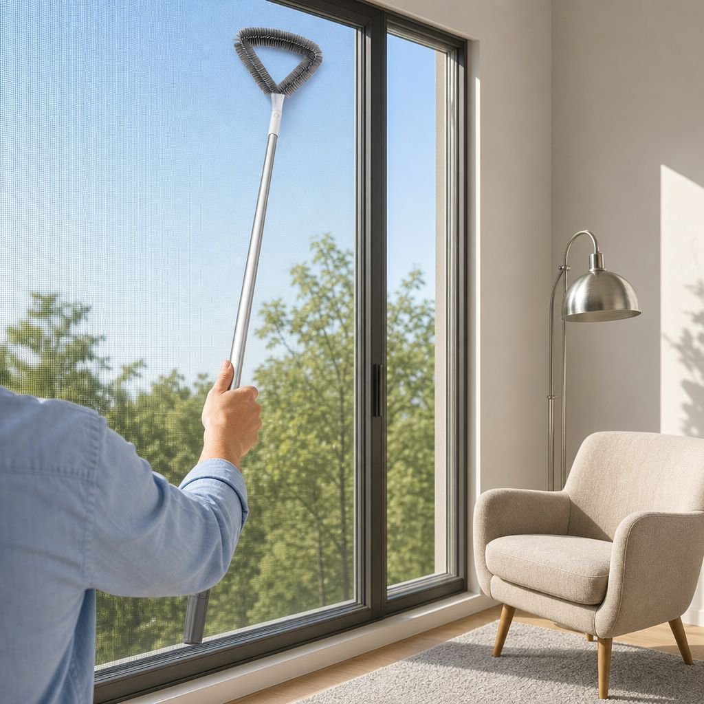 Fenster-Sieb-Bürste, waschbar, ohne Demontage