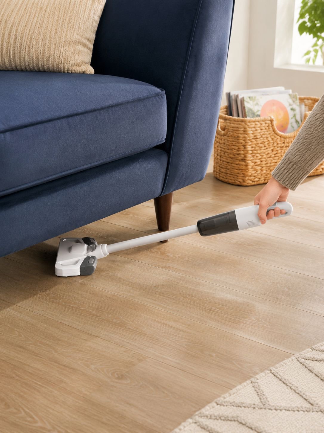 Lightweight vacuum cleaner for easy maneuverability