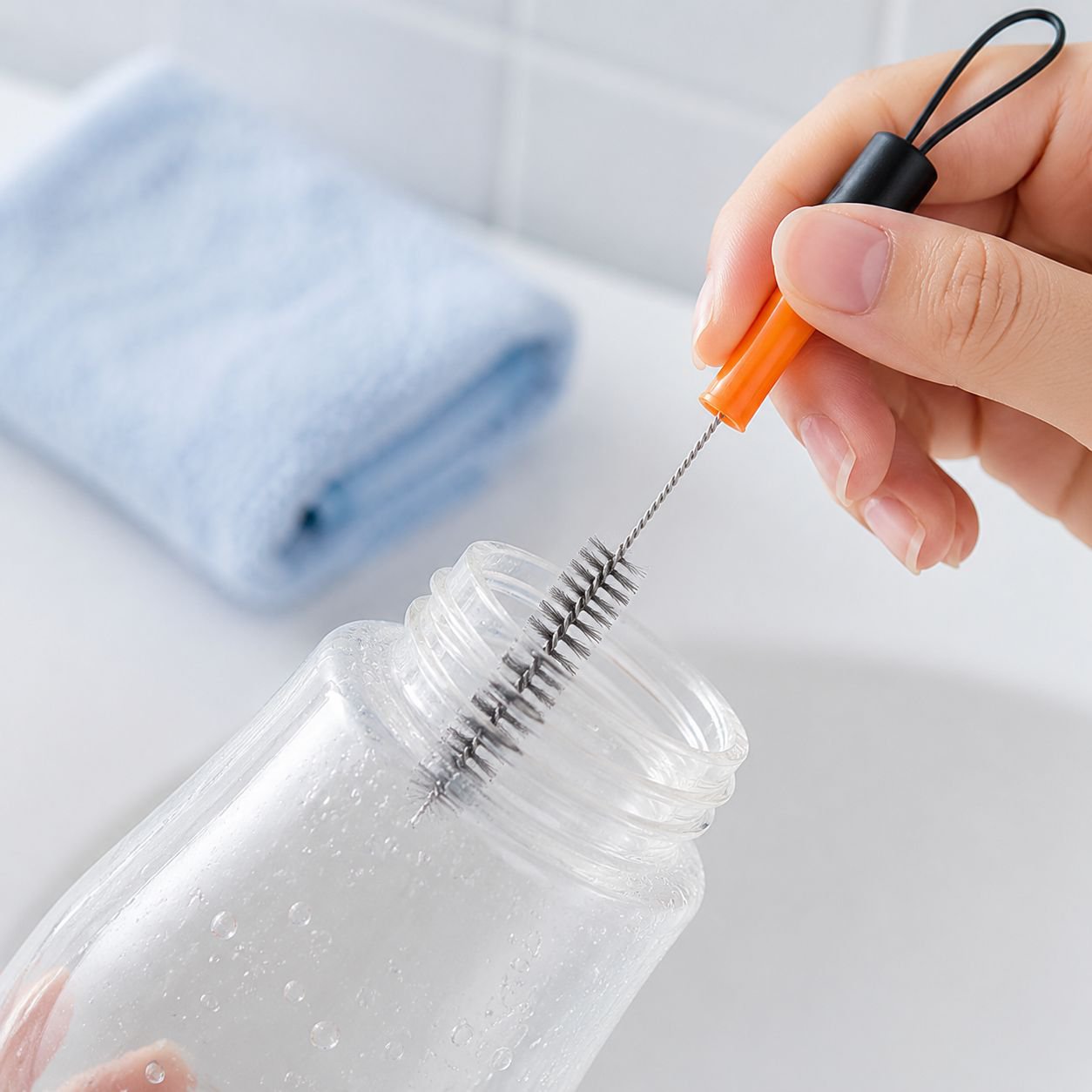 Multifunctional 3-in-1 Flexible Soft Bristle Cup Brush