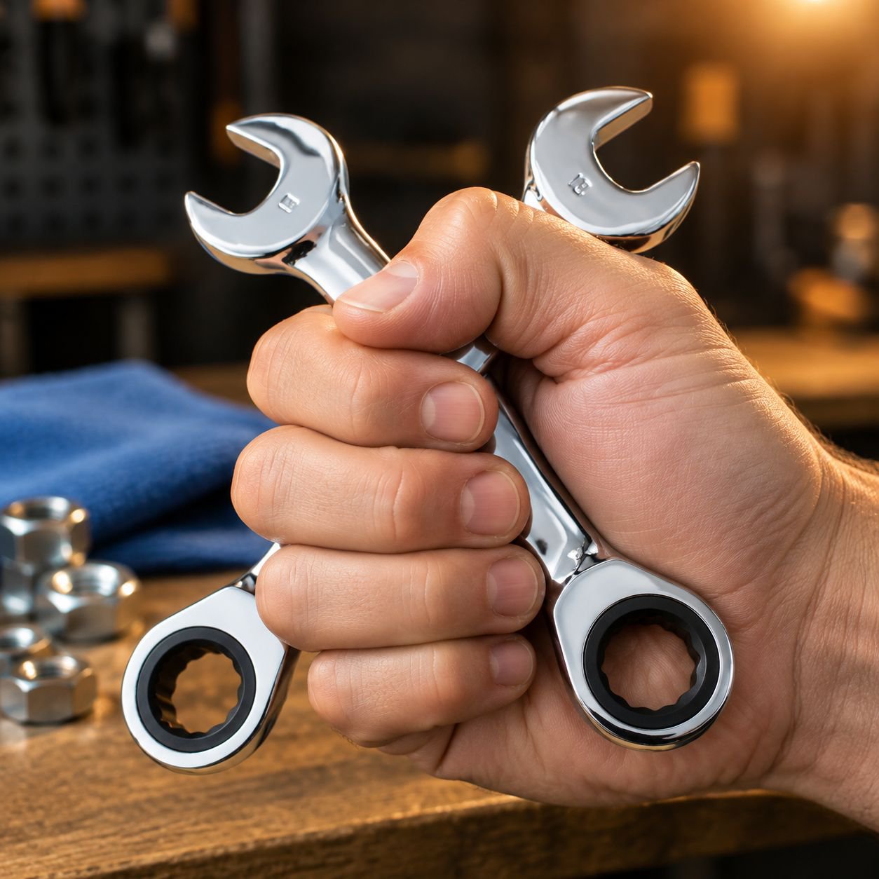 durable chrome vanadium steel wrench tools