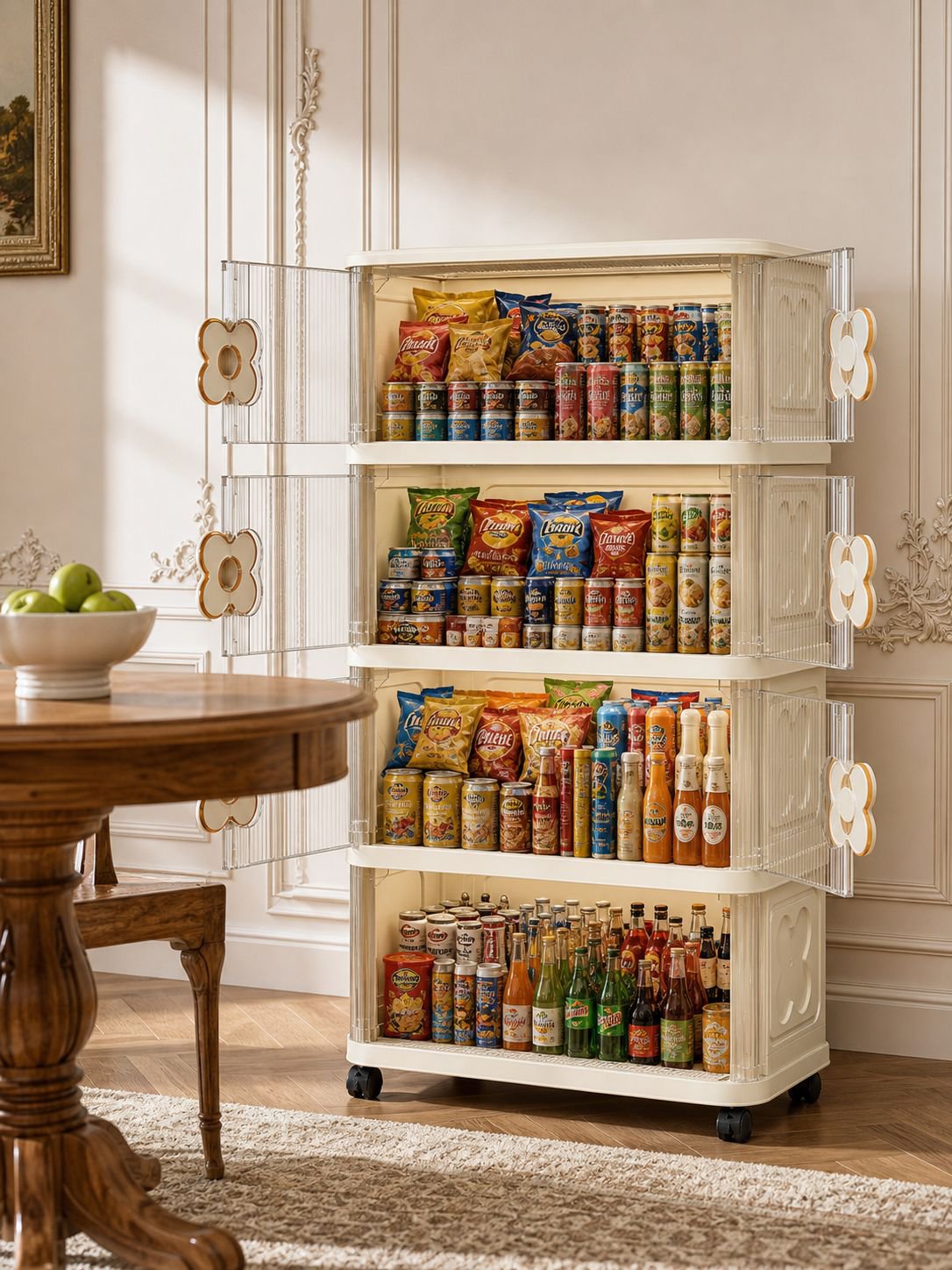 Boîte séparatrice de snacks facile à transporter