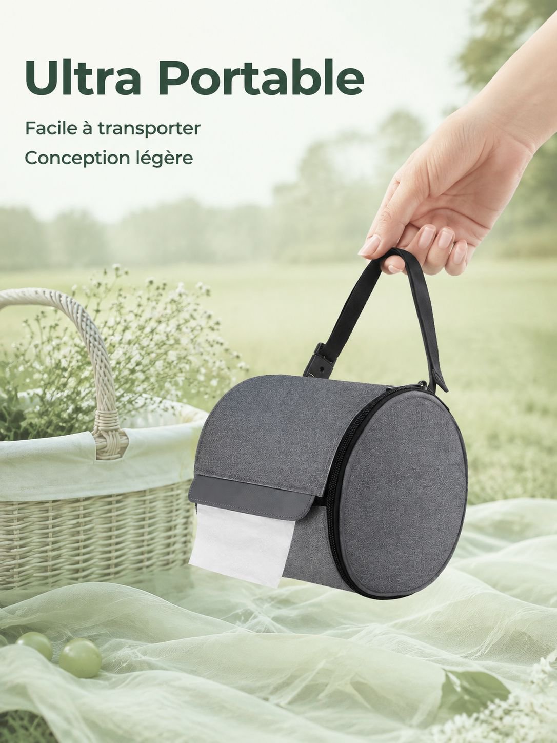 Sac à papier toilette portable et imperméable, idéal pour voiture et camping