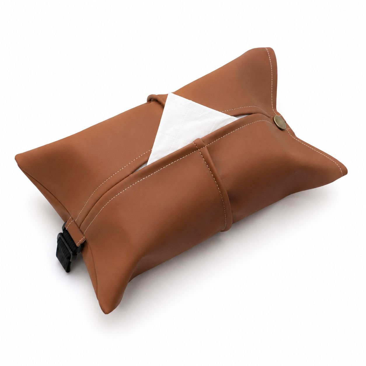 Multipurpose Car Tissue Box for Armrest, Sun Visor, and Seat Installation