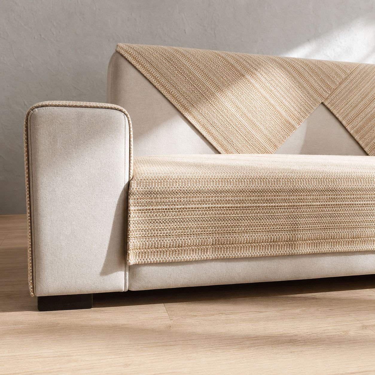 Easy to install sofa cover set for family room