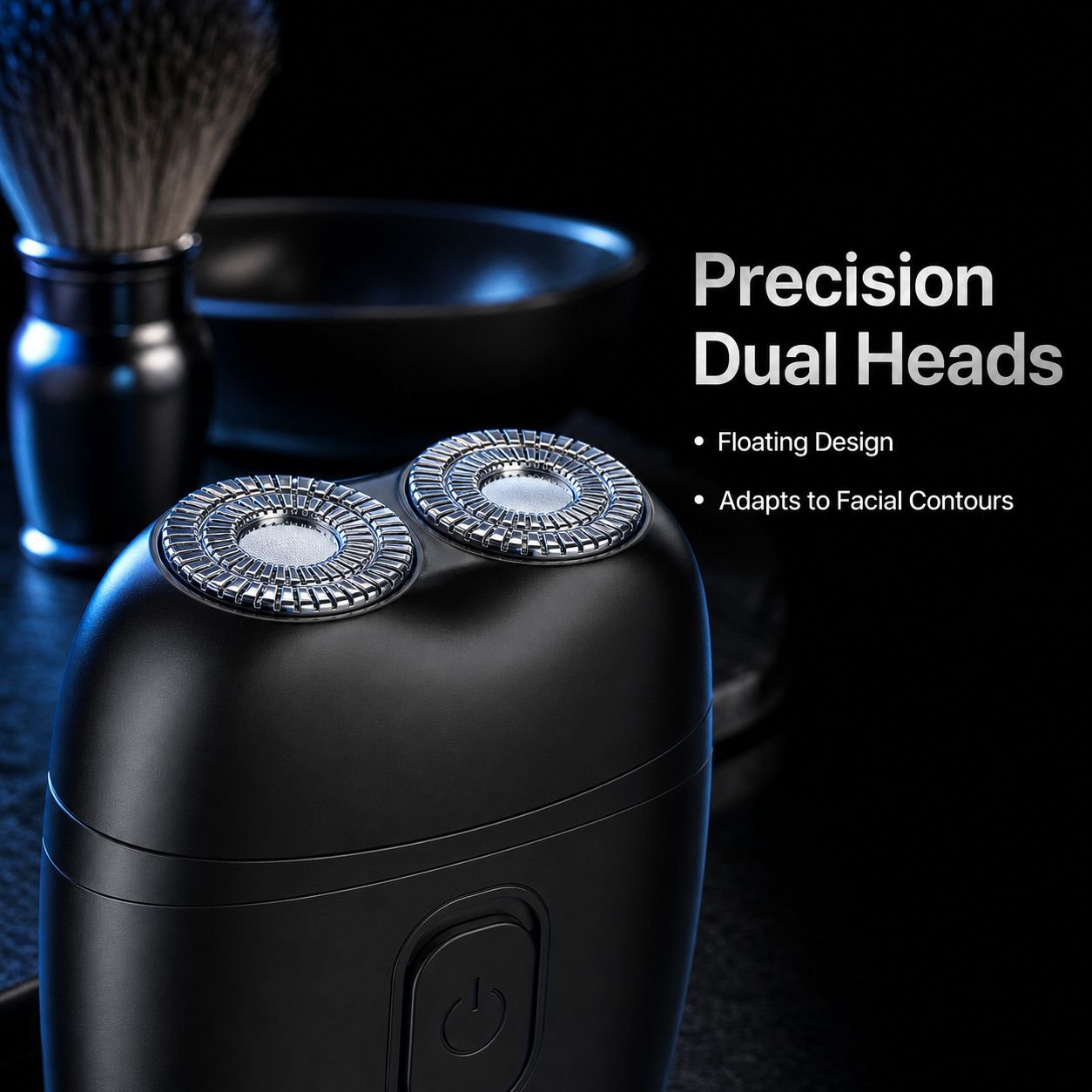 Travel Portable Type-C Dual-Head Electric Shaver