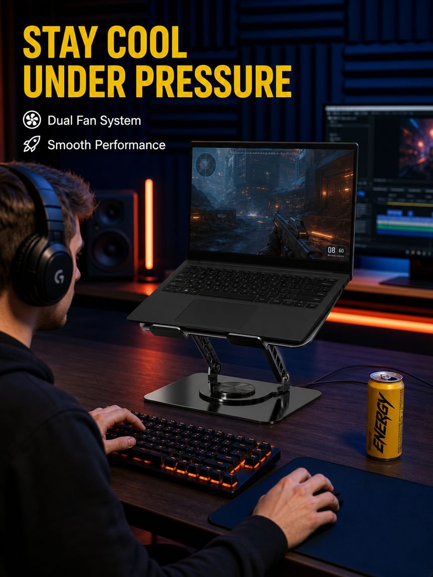 Ultra-Lightweight Portable Laptop Cooling Pad