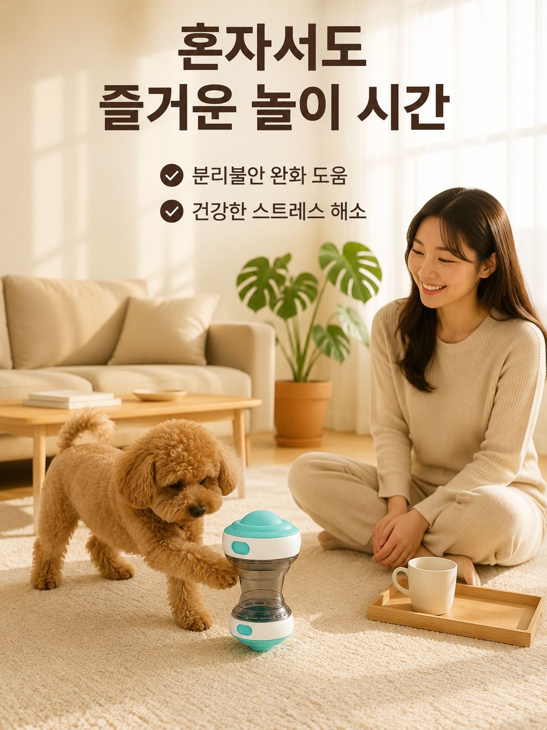 반려동물 친화적인 사료 배출 공