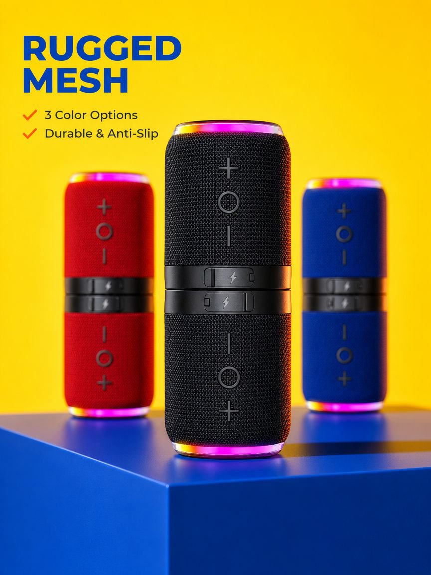 Magnetic Portable Bluetooth Speaker