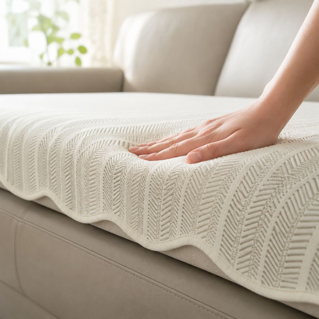 Anti-Skid Breathable Summer Ice Silk Sofa Pad