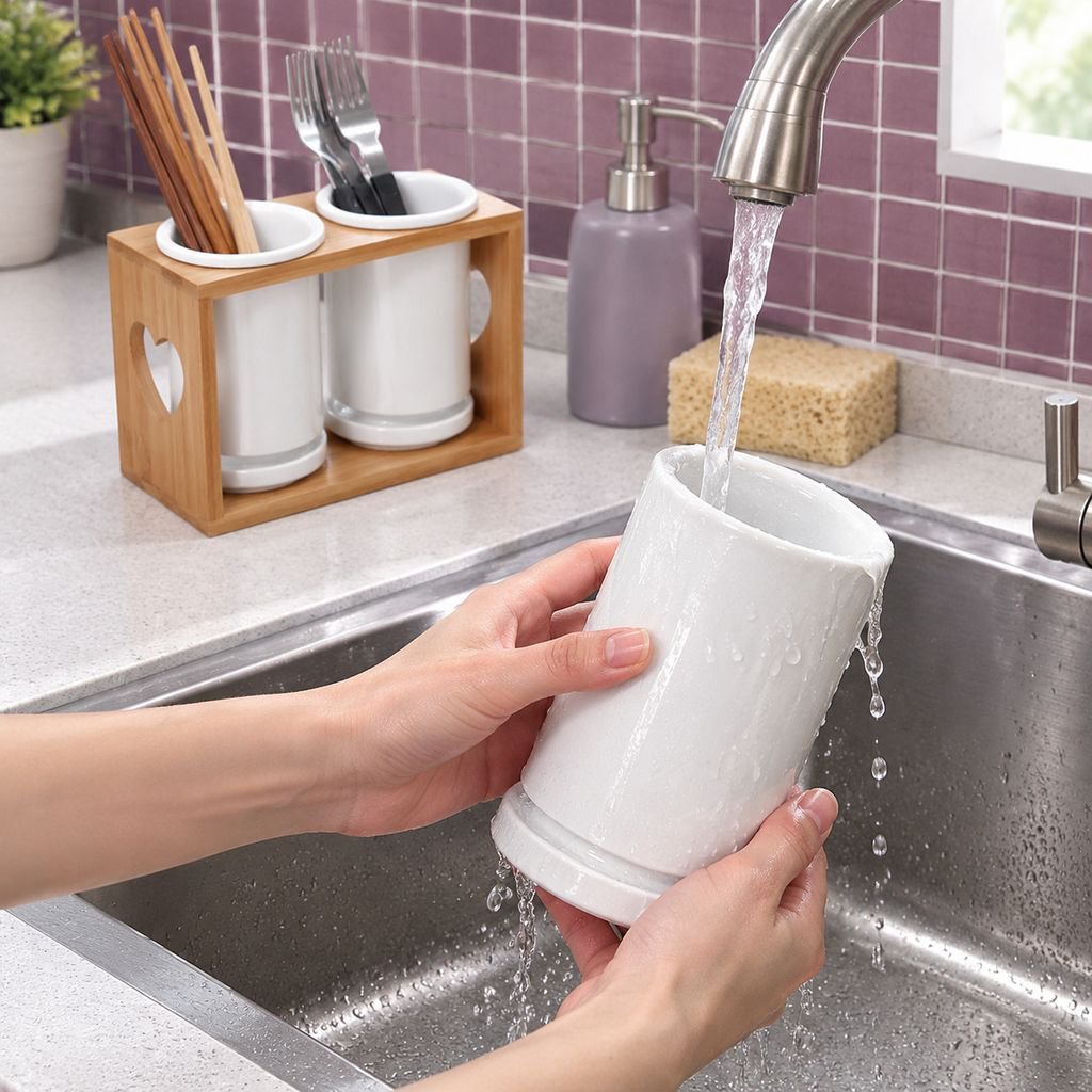 通気性のある陶磁器製箸入れ