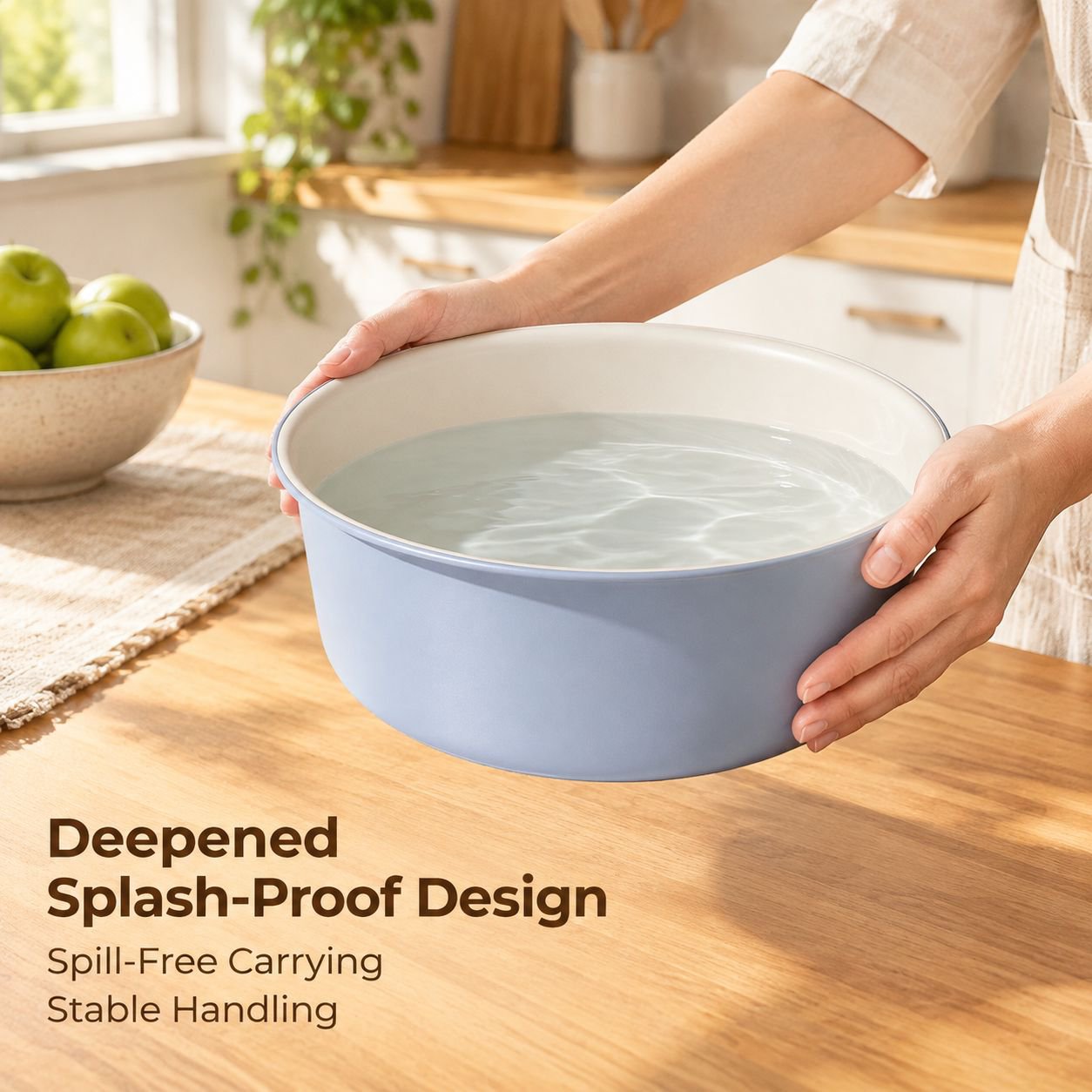 Large Thickened Durable Plastic Wash Basin for Home