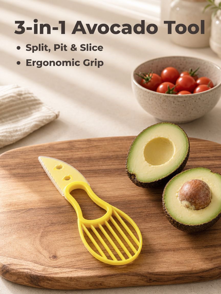 Multifunctional Avocado Cutter Tool