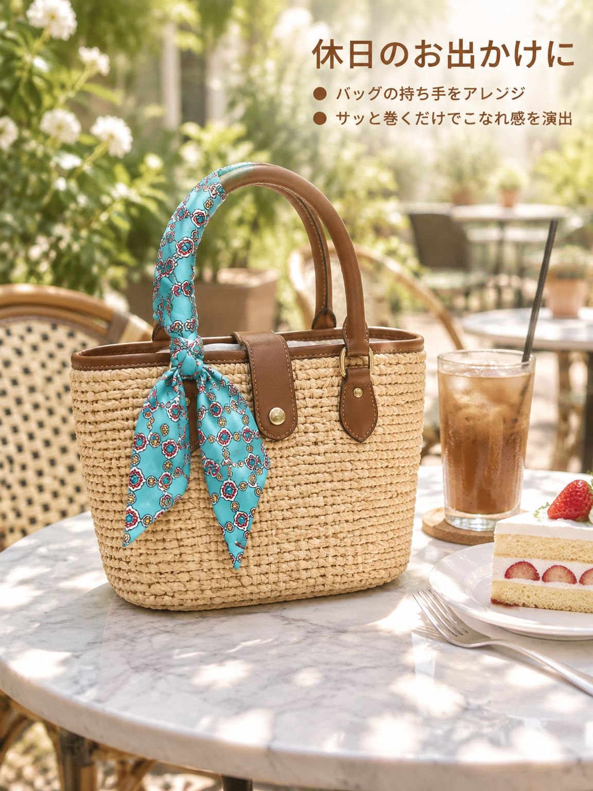 プリントシルクスカーフ